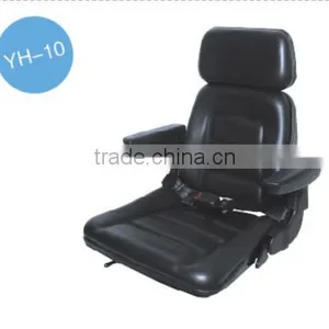 YH-10 High Quality and Durable PVC Backrest Adjustable Forklift Seat thumbnail-2