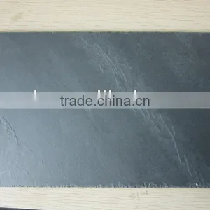 JiuJiang Quarry Rectangular Black Natural Slate Stone Coaster thumbnail-1