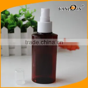 100ml Oval Amber Mist Spray Bottle With White Pumper Sprayer thumbnail-1