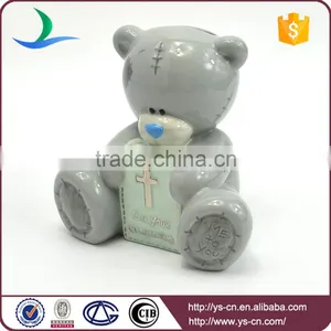 Personalized Teddy Bear Wholesale Mini Ceramic Piggy Banks thumbnail-2