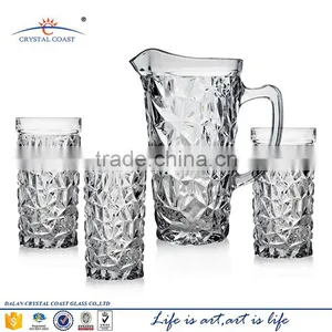 Decorative Glass Water Pitcher; Wholesale Large 1.2L World Cup Ice Beer Pitcher thumbnail-2