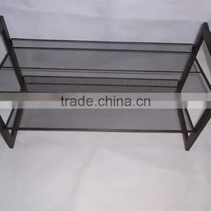 Mesh Utility Shoes Rack Closet Organizer Shelf Storage Shelving Brand NEW thumbnail-5