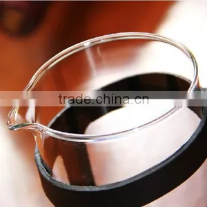 French Press Coffee Tea Pot & Glass Espresso Maker, Black 34oz Glass Teapot thumbnail-6
