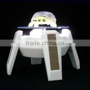Solar Power Rotating Display Stand With 4 LED Light For Sale thumbnail-1