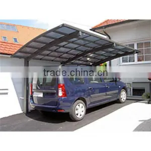 100% Anti-UV Aluminium Frame Cantilever Carport With Fiberglass Roof thumbnail-1