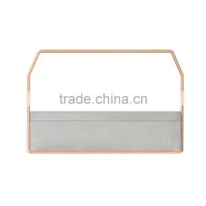Multifunctional Metal Rack 3 Compartments Divided Rectangle Concrete Container thumbnail-4