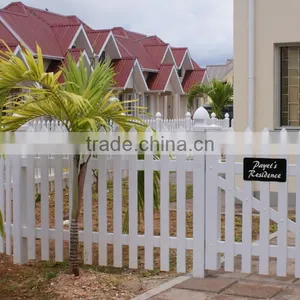 Best Quality Fentech 100% Pvc Uv Proof Picket Pvc/Plastic/Picket Fence thumbnail-1