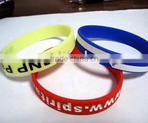 Assorted Color Printed Silicone Bracelet thumbnail-1