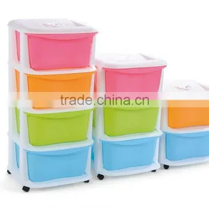 Two Layers/Three Layers/Four Layers Drawer Type Storage Box / Finishing Box With Wheel thumbnail-1