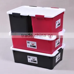 22L Plastic Storage Box / Finishing Box With Cover and Lock thumbnail-2