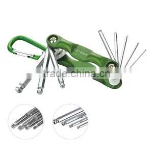8pcs Curve Key Set(17069 Folding Wrench Set, Wrench, Multifunction) thumbnail-1