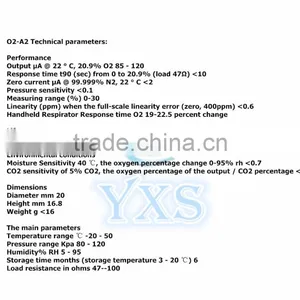 Kind Shooting 10pcs~Oxygen Sensor O2-A2 O2A2 Gas Sensor Detector Oxygen Sensor New and Original In Stock thumbnail-3