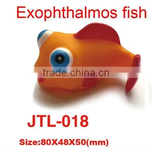 Vinyl Exophthalmos Flat Fish Toy For Kids thumbnail-1