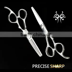QJ-HS102 Convex Blade Japan VG-10 Cobalt Steel Hair Scissors Wholesale thumbnail-1
