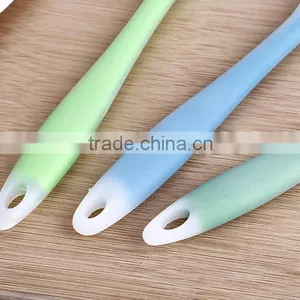 Factory Silicone Handle Colorful Kitchenwares Cooking Tools Set Double Colors Soft Ladle Turner Spoon Kitchen Utensils thumbnail-5