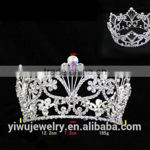 2015 Beauty Queen Rhinestone Pageant Crowns and Tiara In Bulk H172-155 thumbnail-2