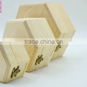 Natural Pine Wood Box Hot Selling Unfinished Wood Box thumbnail-3