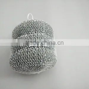 4 Pk Metal Mesh Pad Scourer Rust Free Cleaning Stainless Steel Wire Pads Kitchen thumbnail-2