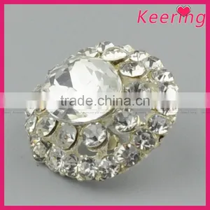 Shiny Bright Alloy Rhinestone Button for Garments WBK- 1492 thumbnail-1