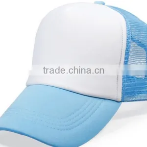 Custom Blank Tucker Hats Mesh Fabric Baseball Cap With Sponge thumbnail-3