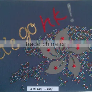 Mutli Rhinestuds Hot Fix and Glitter Heat Transfer Design thumbnail-1