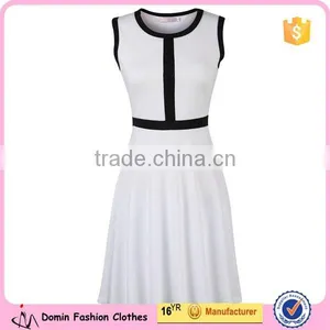 Women's Casual O Neck Sleeveless Tunic Skater Dress thumbnail-1