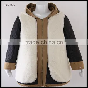 Trade Assurance New Latest Lamb Fur Coat With Raccoon Collar and Sleeves thumbnail-5