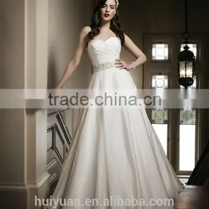 New Sexy White Ball Gown Sleeveless Flowing Chiffon Beach Wedding Dress thumbnail-1