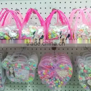 Diy Handmade Acrylic Beaded Set With Custom Logo Bags Pack Early Educational Loose Beads Bags Set for Children Gifts thumbnail-6