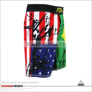 NEW AMERICAN FLAP PRINTE OF MMA FTGHT SHORTS FOR MAN thumbnail-5
