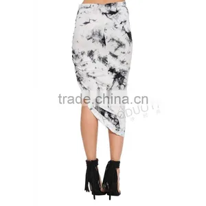MGOO 2016 Stock Manufacturer Tie Dye Women Skirts Wrap Sexy Ruffles Fashion Ethinic Skirts 15145B165 thumbnail-6