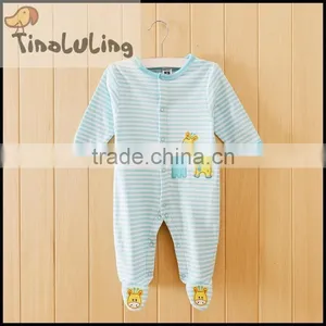 Wholesale Baby Boys Griaffe Cheap Footed Pajamas Baby Fleece Pajamas Sleeper thumbnail-1
