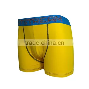 Sexy Mature Man Solid Color Soft Elastane Underwear Cheap Men Boxer thumbnail-2