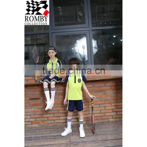 Kids Clothes Wholesale China Kids Summer School Uniform Design Polo Shirt Sport Clothing thumbnail-2