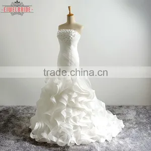 Long Floor-length Sweetheart Mermaid Beaded Bridal Dress thumbnail-1