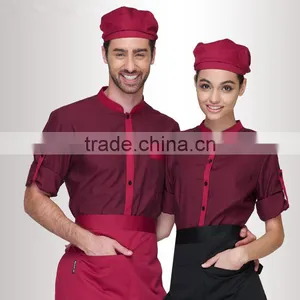 Juqian 2016 Custom Cheap Unisex Hotel and Restaurant Uniform for Waiters and Waitress Uniform thumbnail-1