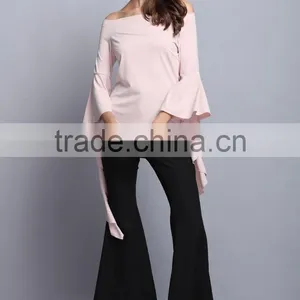 China Manufacturer Fashion Long Sleeve Blouse Elegant Ladies Top for Women 2017 thumbnail-2