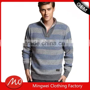2017 Newest Scarf Pullover Design Nylon Men Sweater With Best Price thumbnail-1