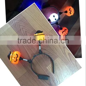 Halloween Decoration Flashing Headband Skull Pumkin Ghost Light up Headband Party Decoration thumbnail-2