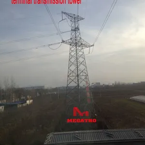 MEGATRO 220KV 2B5 DJ2 Single Circuit Heavy Angle and Terminal Transmission Tower thumbnail-1