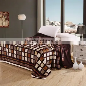 Chocolate Design Printed Fashionable Flannel Fleece Blanket thumbnail-1