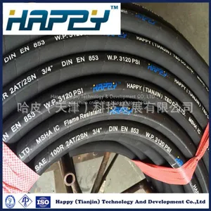 R2 High Pressure Industrial Oil Hose Hydraulic Rubber Tube thumbnail-1