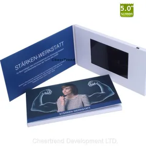 2017 Hotest A5 Brochure 5 Inch TFT Lcd Video Greeting Card, Lcd Video Cards, Video Brochure thumbnail-4