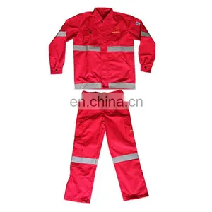 China Supplier 100%Cotton Fire Retardant Protective Reflective Safety Clothing Wholesale thumbnail-5