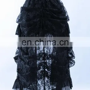 Gothic High Waist Corsage High-low Skirt thumbnail-3