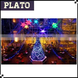 Waterproof Christmas Curtain Lighting Star, 3m Inflatable LED Star for Wedding Decoration thumbnail-2