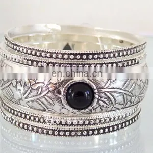 Wholesale Brass Silver Plated Fashion Bangle & Bracelets - Costume Fashion Bracelets Bangle-Party Wear Bangle Kada thumbnail-1