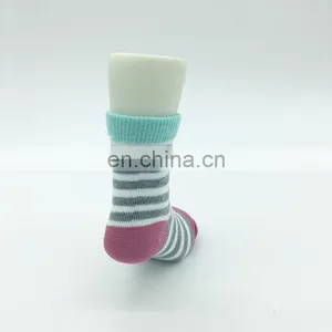 Baby Soft Stripe Pattern Carton Tube Cotton Nonslip Socks thumbnail-4