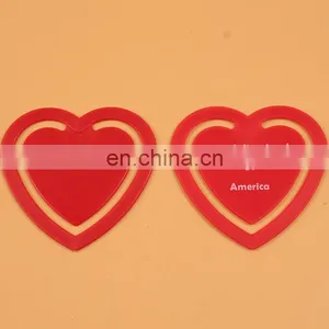 Bookmark Plastic Bookmark Heart Shape Plastic Bookmark thumbnail-1