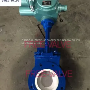 Electric Ceramic Lined Knife Gate Valve thumbnail-1
